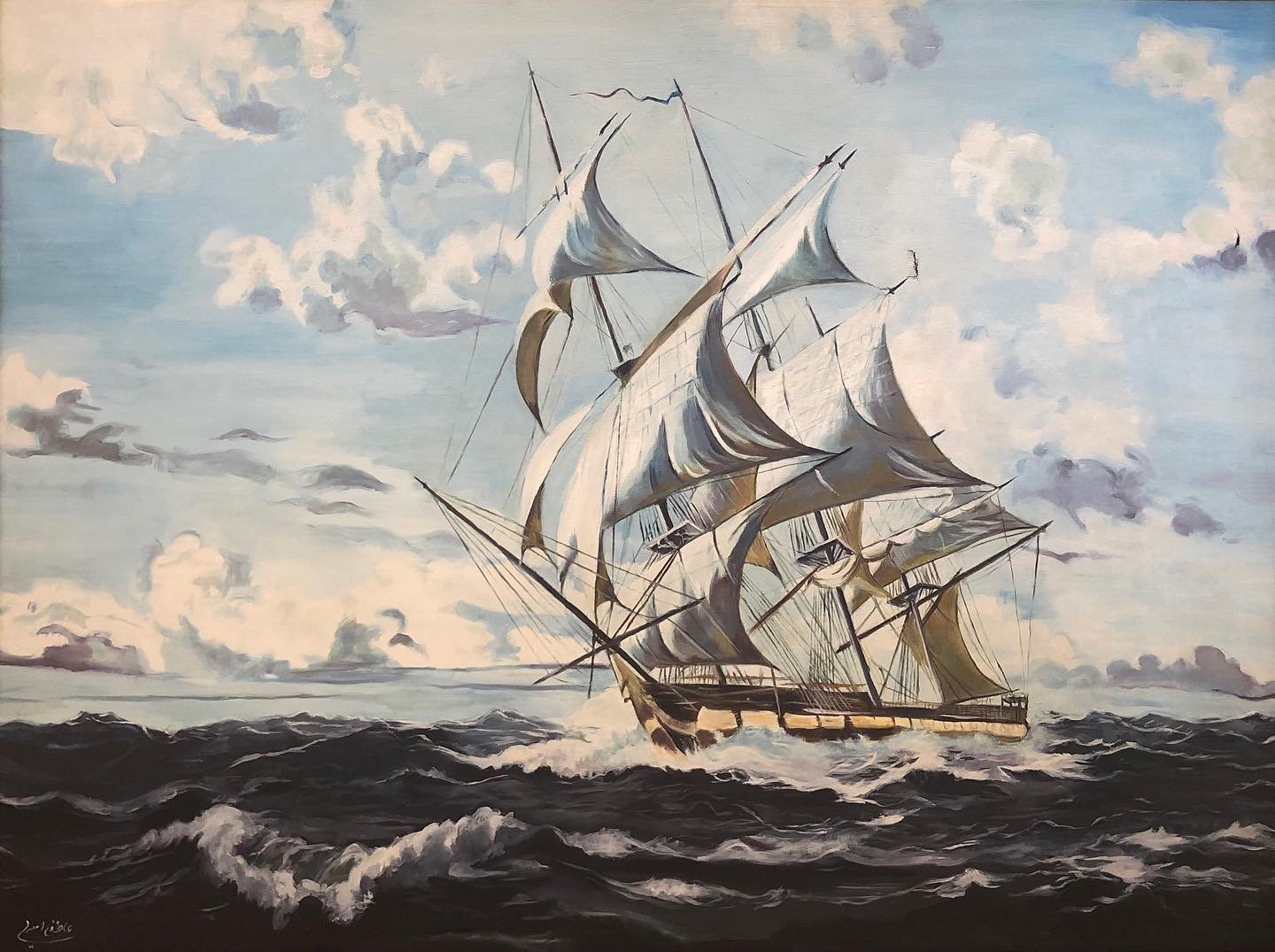 Sailing, 2008, Oil paint on canvas