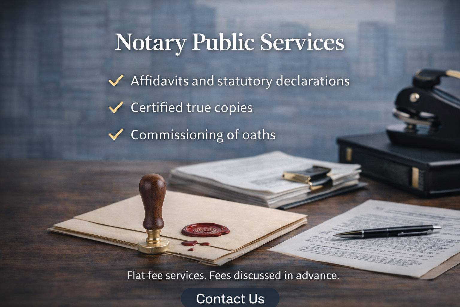 Notary Public Services in Ontario