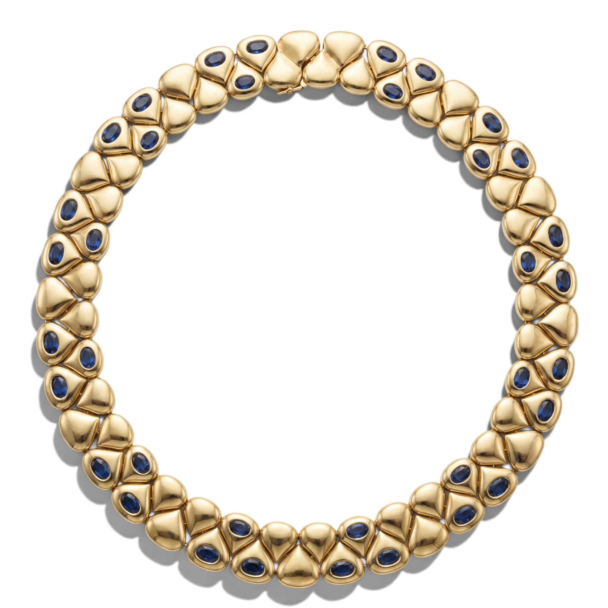 Vintage Chaumet Gold and Sapphire Necklace
