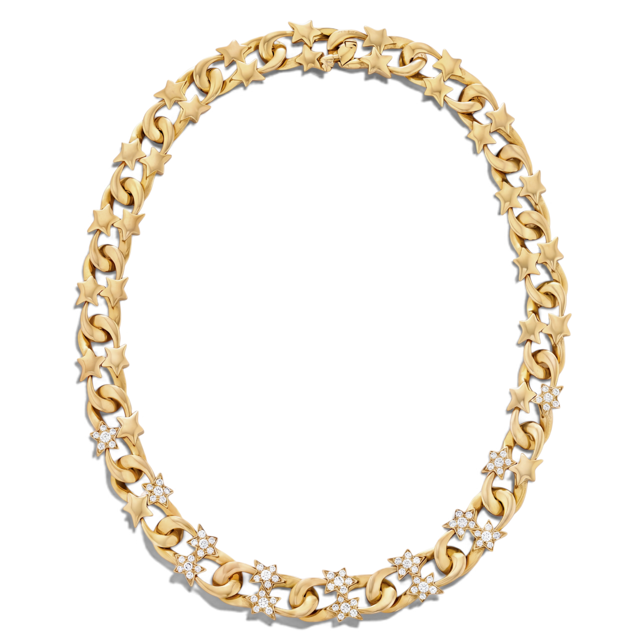 Vintage Chanel Gold and Diamond Necklace