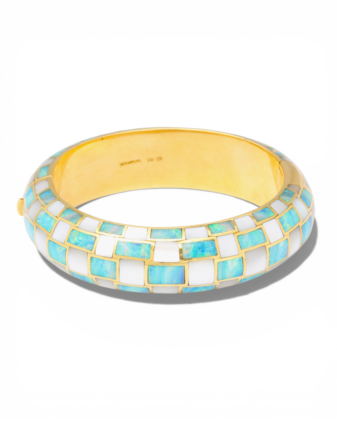 Angela Cummings for  Tiffany & Co. 18KYG, Opal & Mother of Pearl Bangle