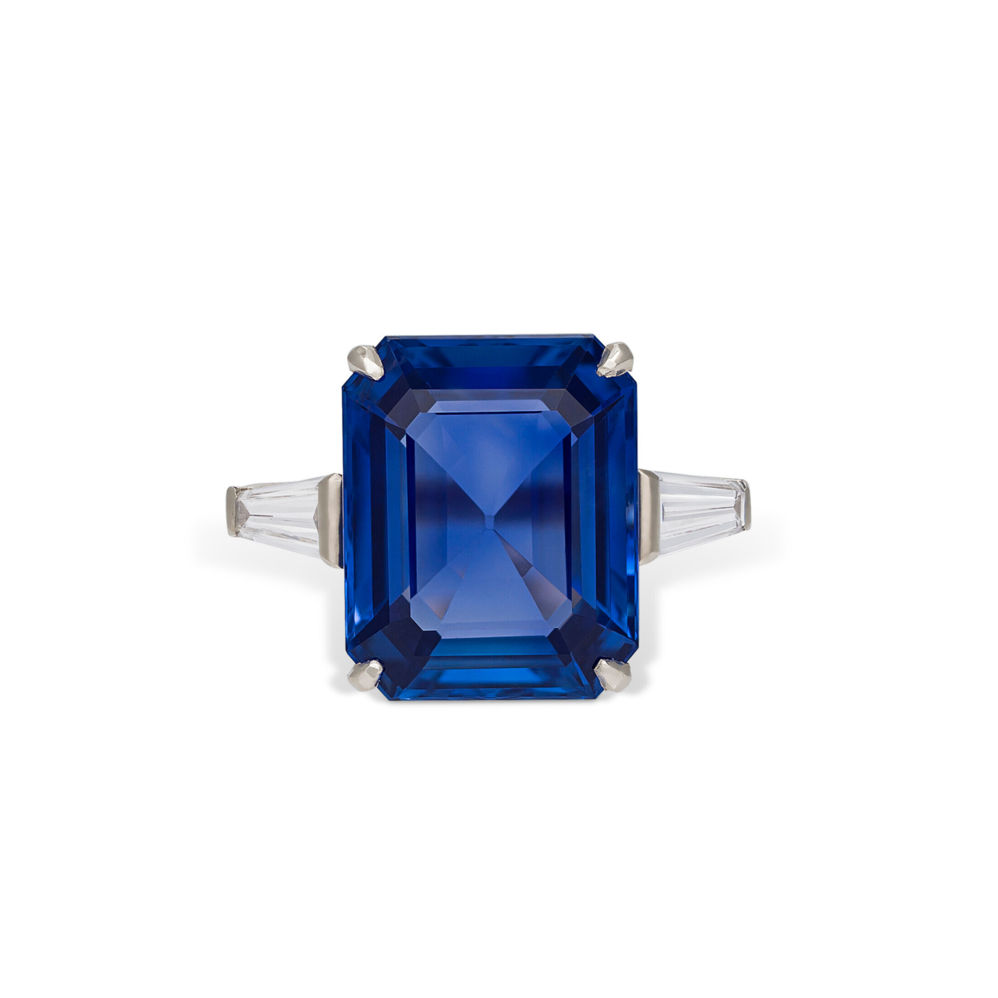 Bulgari Platinum, 15.06ct Ceylon No Heat Sapphire & Diamond Ring