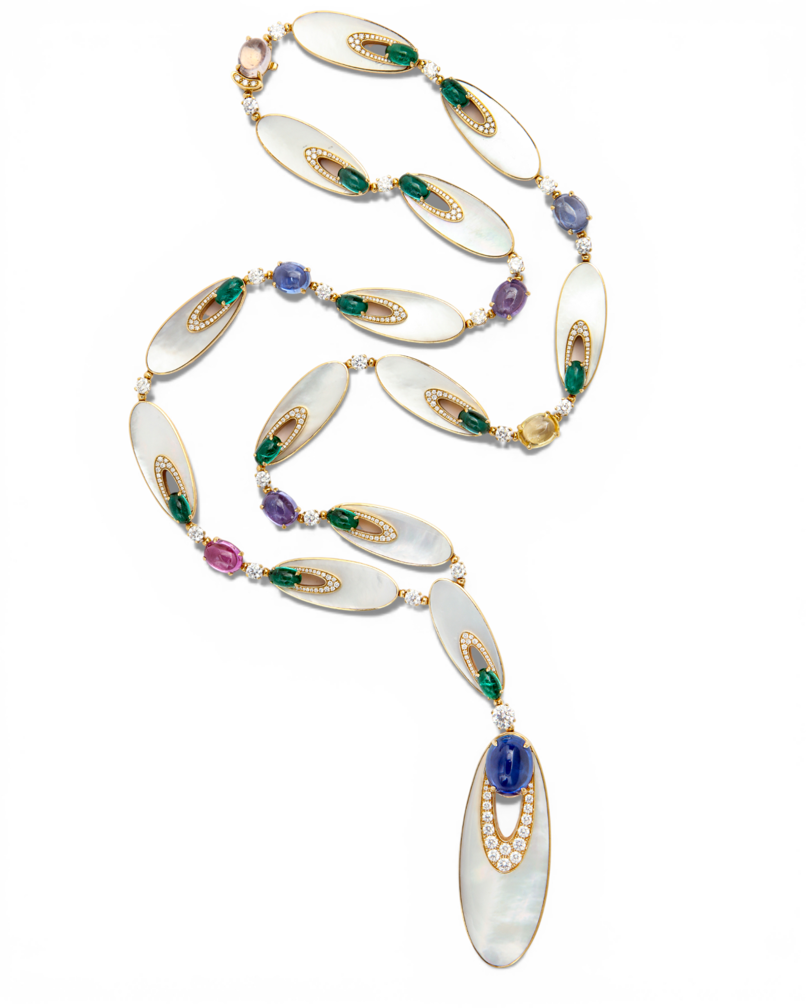 Bulgari Sapphire & Emerald Necklace