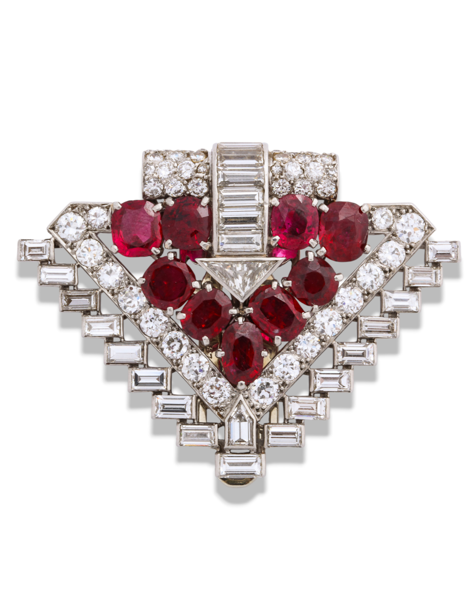 Van Cleef & Arpels Burma Ruby & Diamond Brooch