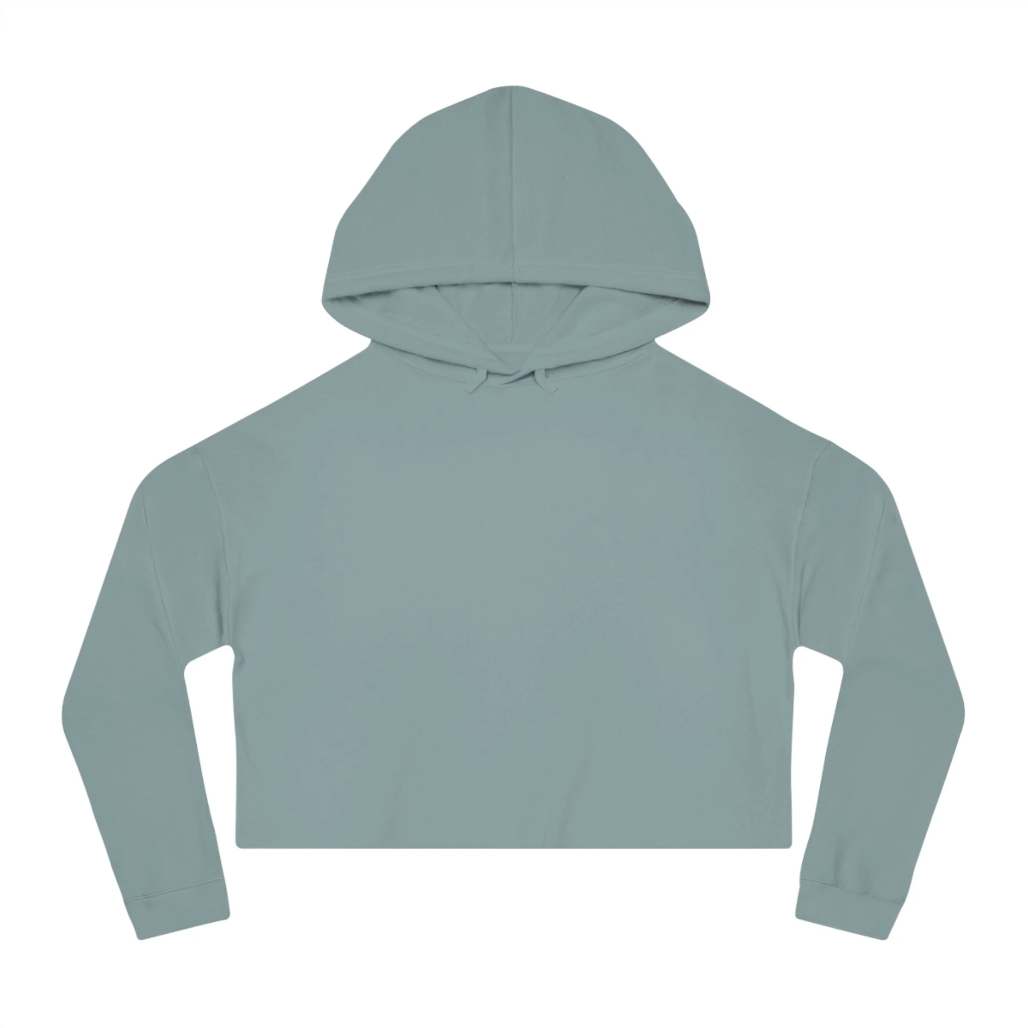 Cropped Hoodie — Minimalist White Bee Graphic