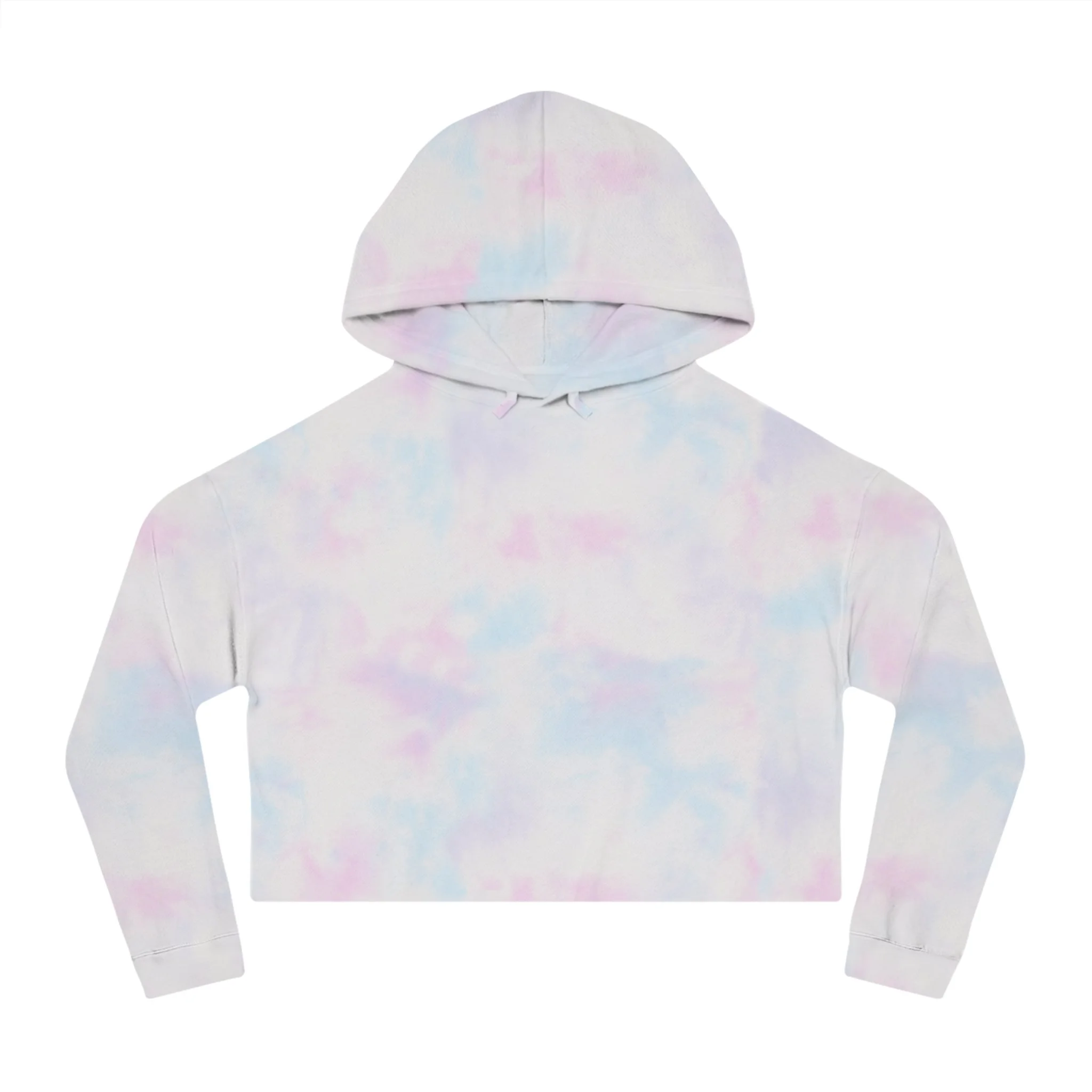 Cropped Hoodie — Minimalist White Bee Graphic