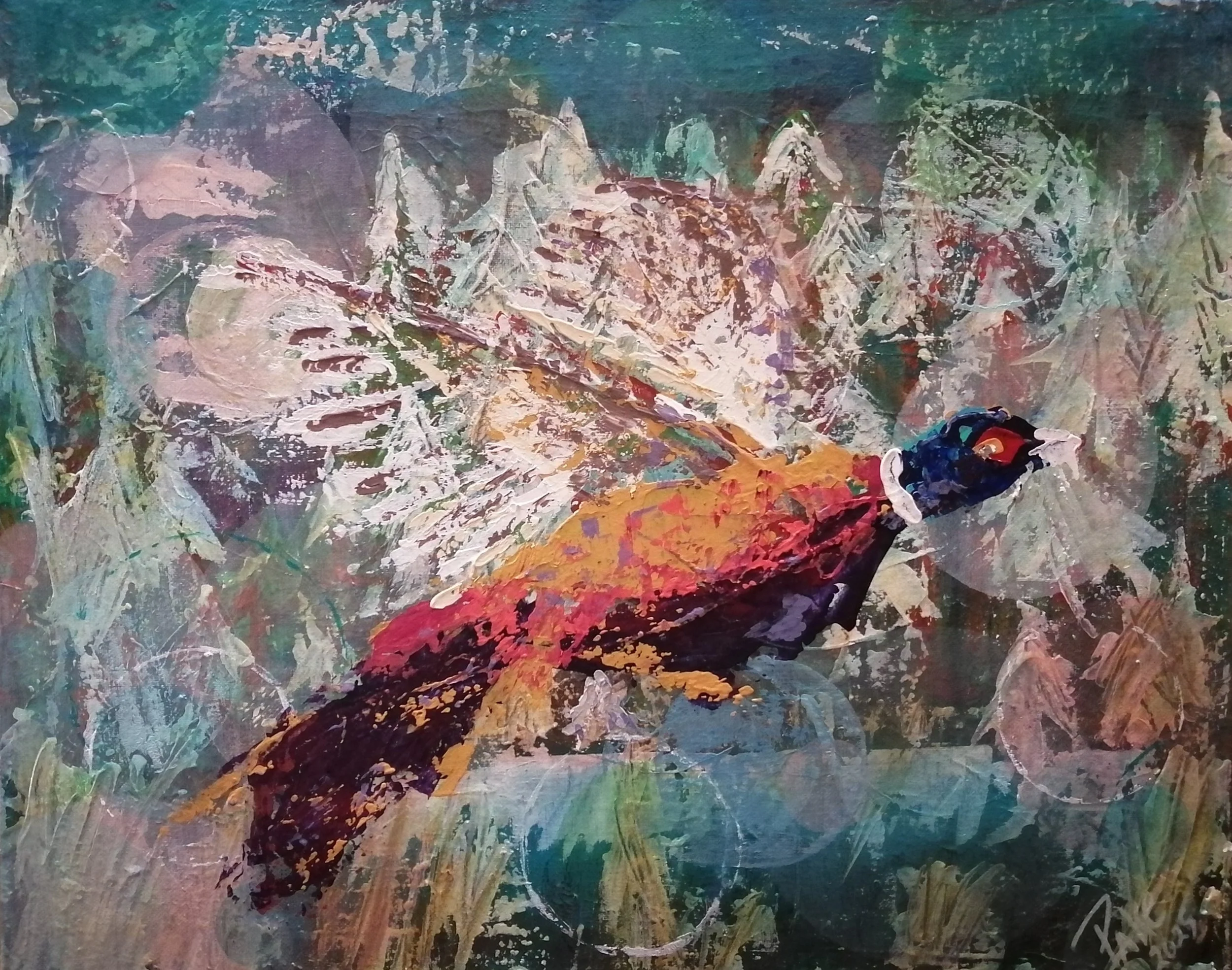 "Taking Flight"
16" x 20"
Mixed Media on Canvas
2024