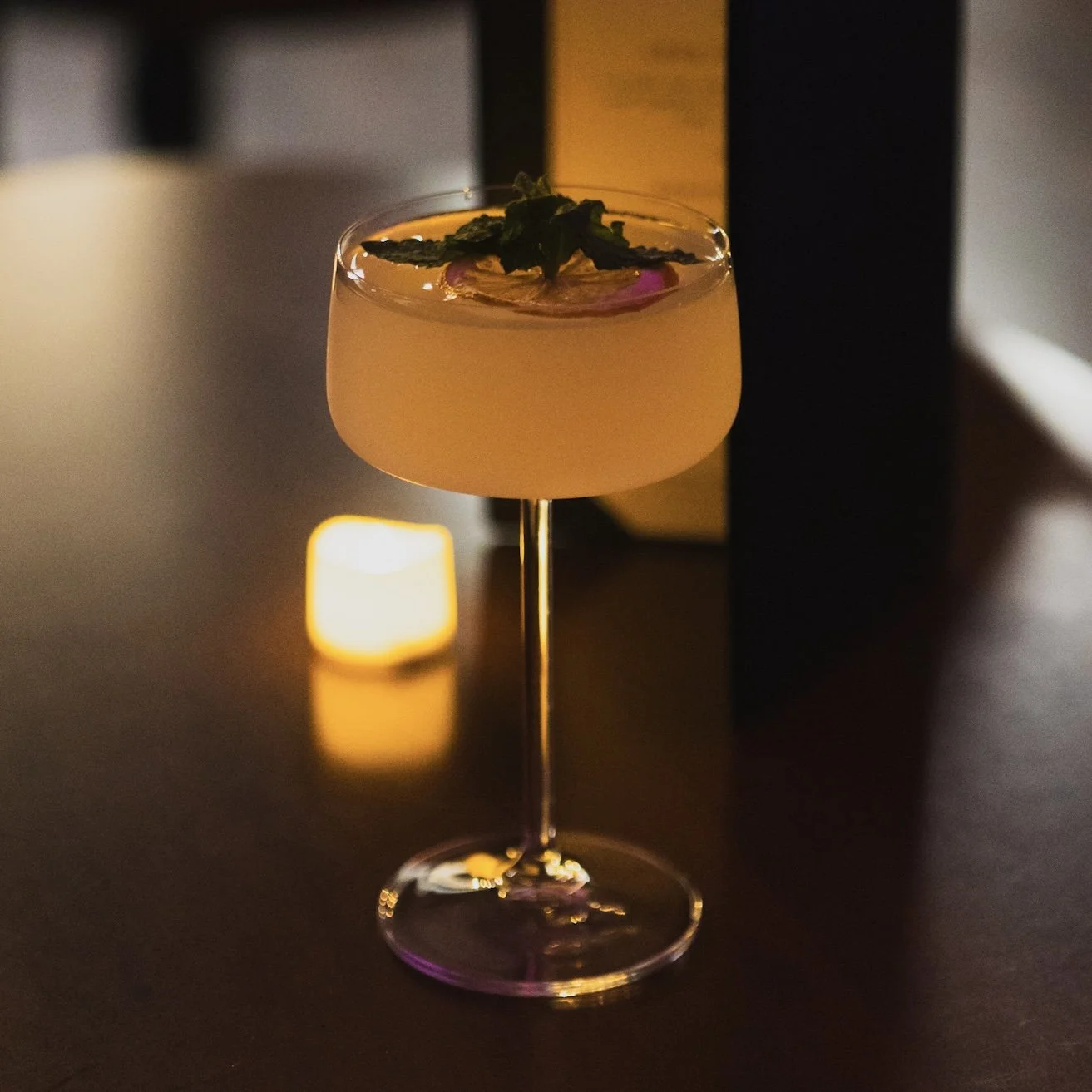 A Nonalcoholic Floral Spritz