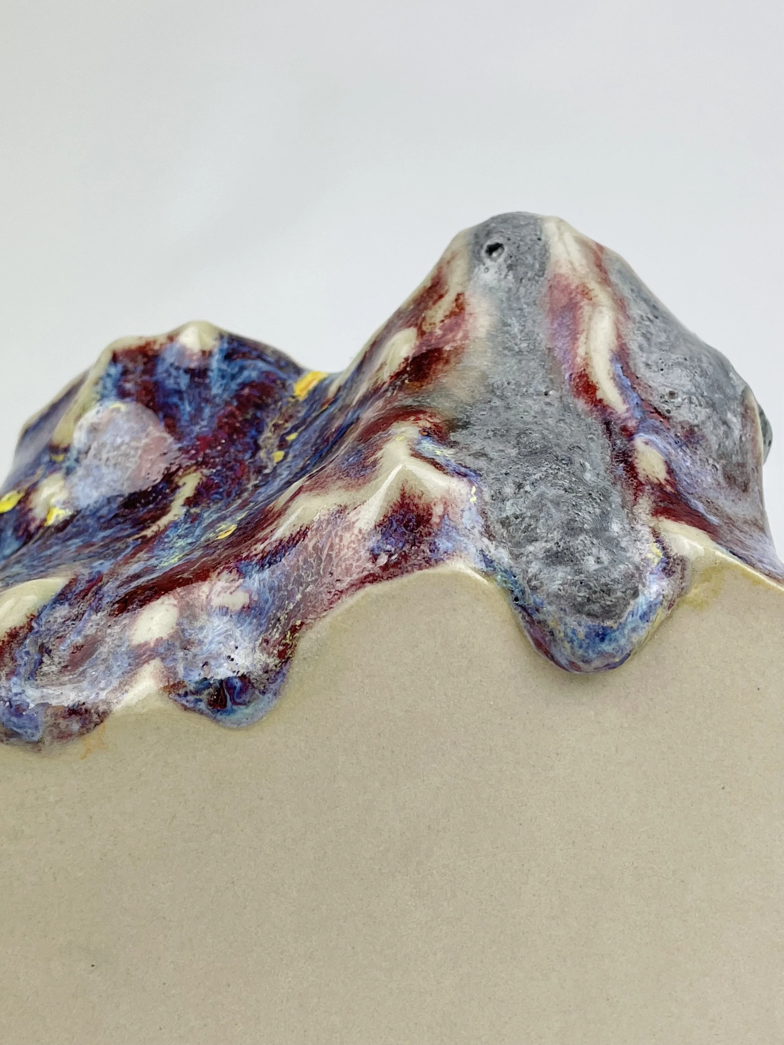 Untitled, 2022, ceramic, multiple glazes, 13 x 10 x 10 cm