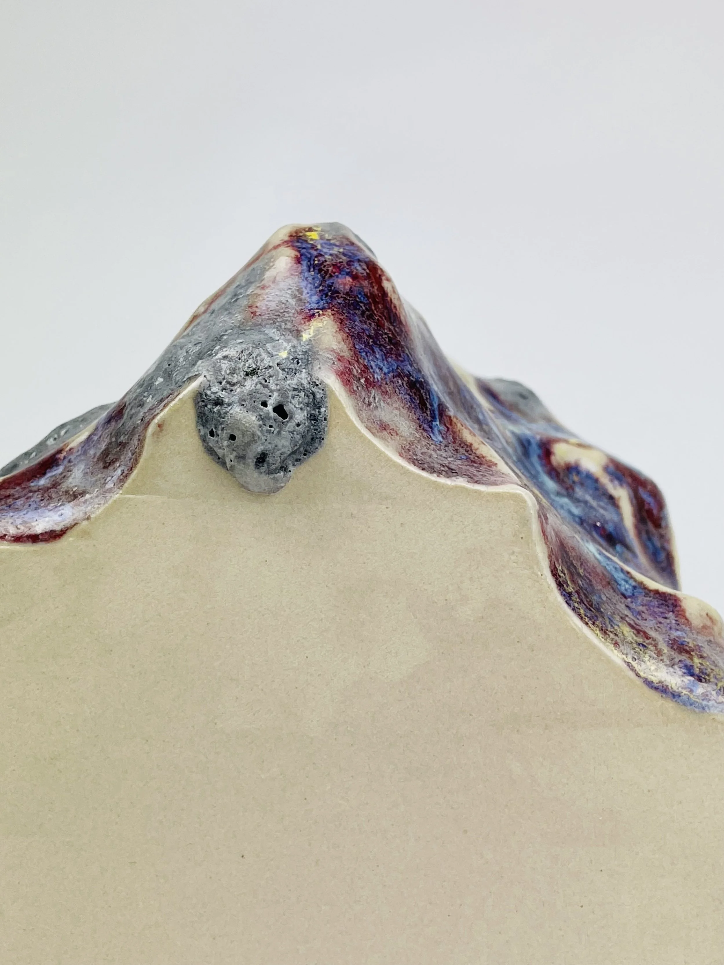 Untitled, 2022, ceramic, multiple glazes, 13 x 10 x 10 cm