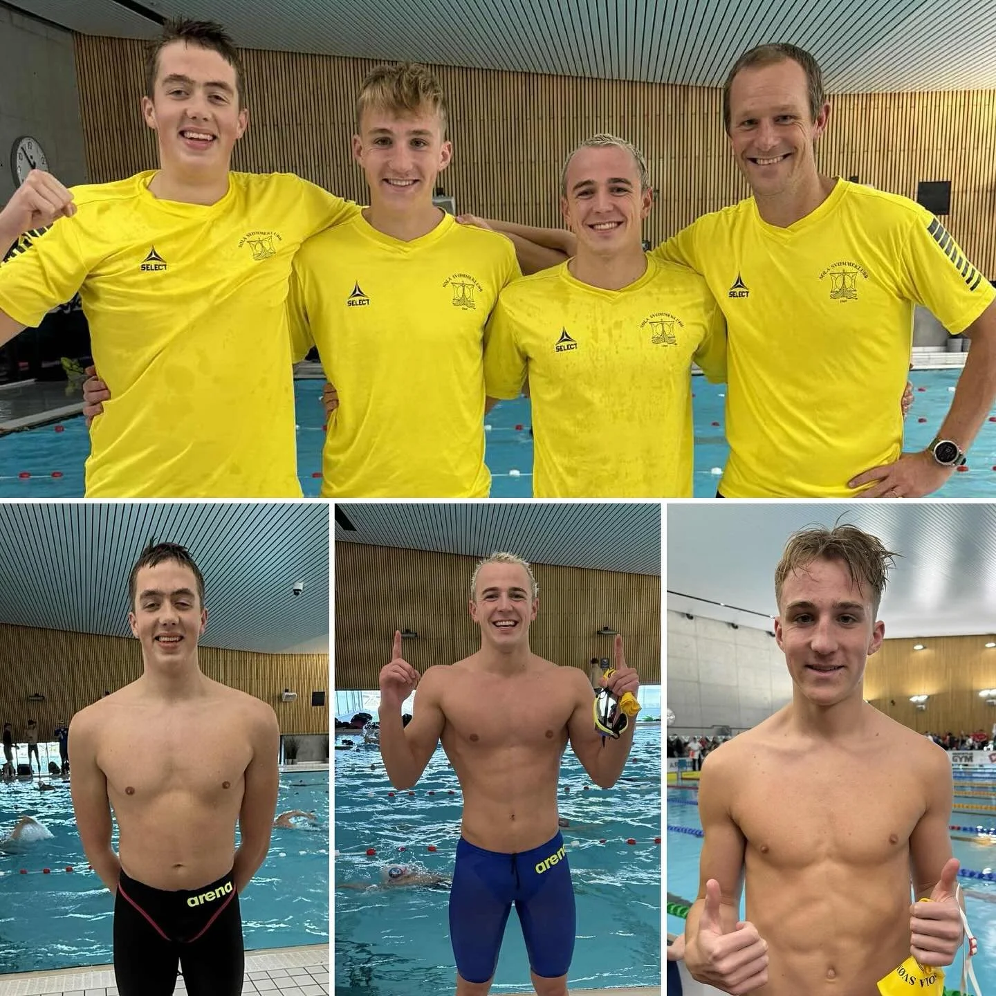 S&aring; var NM kortbane junior/ senior over for denne gang! Og for en helg det har v&aelig;rt 💥💥

Fredag tar Simen junior s&oslash;lv 🥈p&aring; 100 fly med tiden 54.1 og Collin junior s&oslash;lv 🥈 p&aring; 200 bryst med tiden 2.11.7. Sander deb