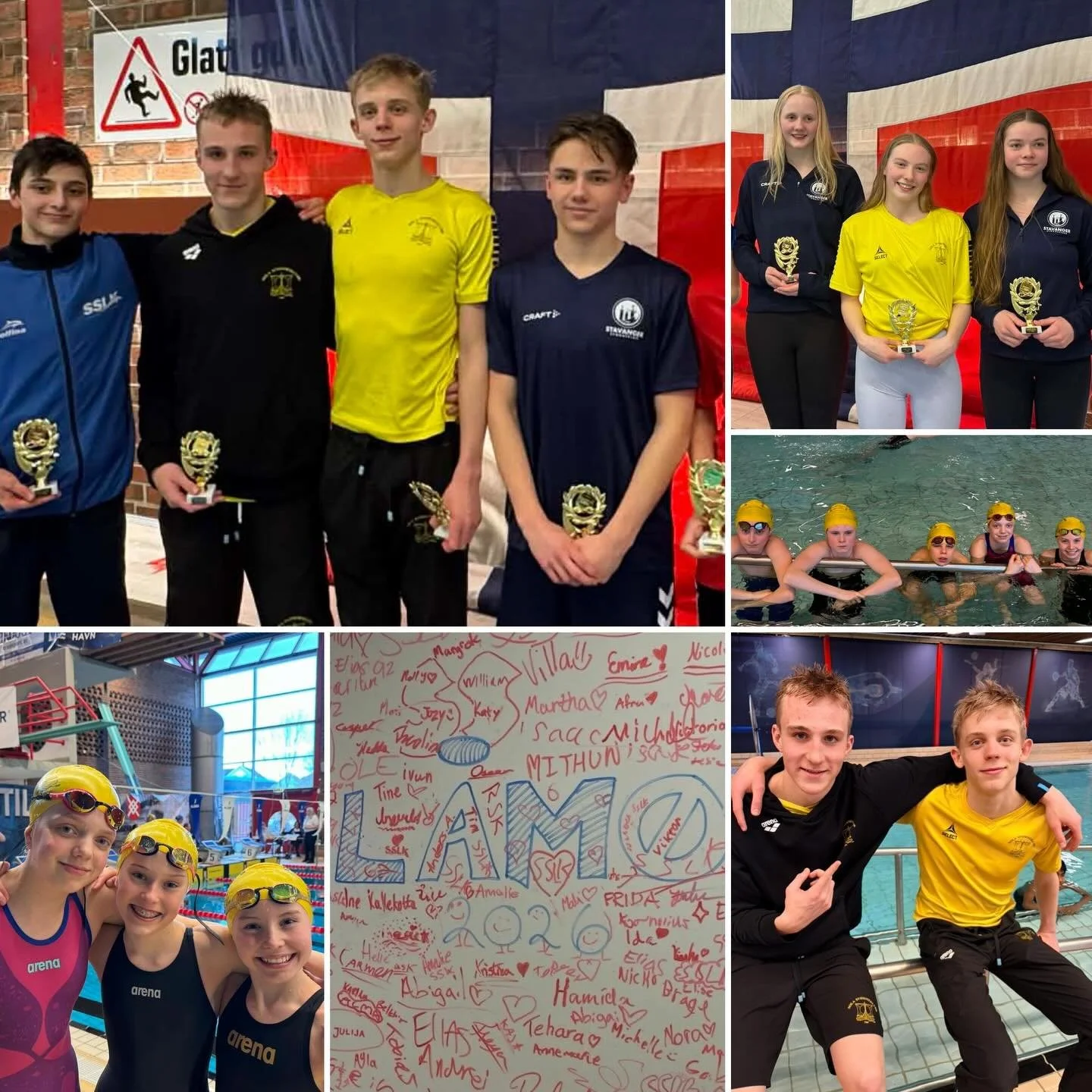 S&aring; var L&Aring;M&Oslash; 2026 over for denne gang! Vi har hatt 12 sv&oslash;mmere i vannet som har vist god utvikling med pers&rsquo;er p&aring; de aller fleste startene 🤩 Totalt 10 medaljer tar vi med oss hjem fra helgen. I det totale sammend