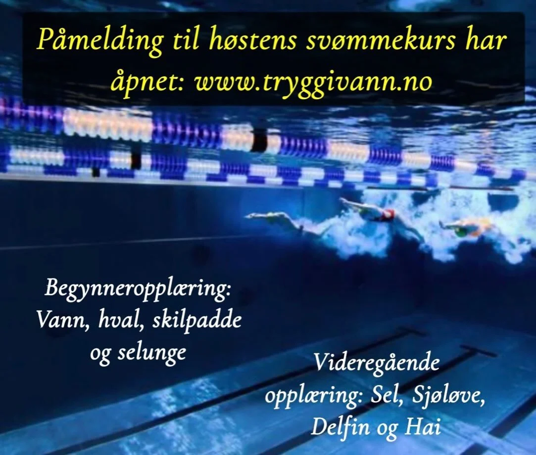 P&aring;melding til h&oslash;stens sv&oslash;mmekurs har &aring;pnet! Vi tar imot barn i Dysjalandshallen, Tananger sv&oslash;mmehall og nye Solabadet ☺️ P&aring;melding p&aring; Tryggivann.no (s&oslash;k opp kurs i sola kommune og velg niv&aring; gj