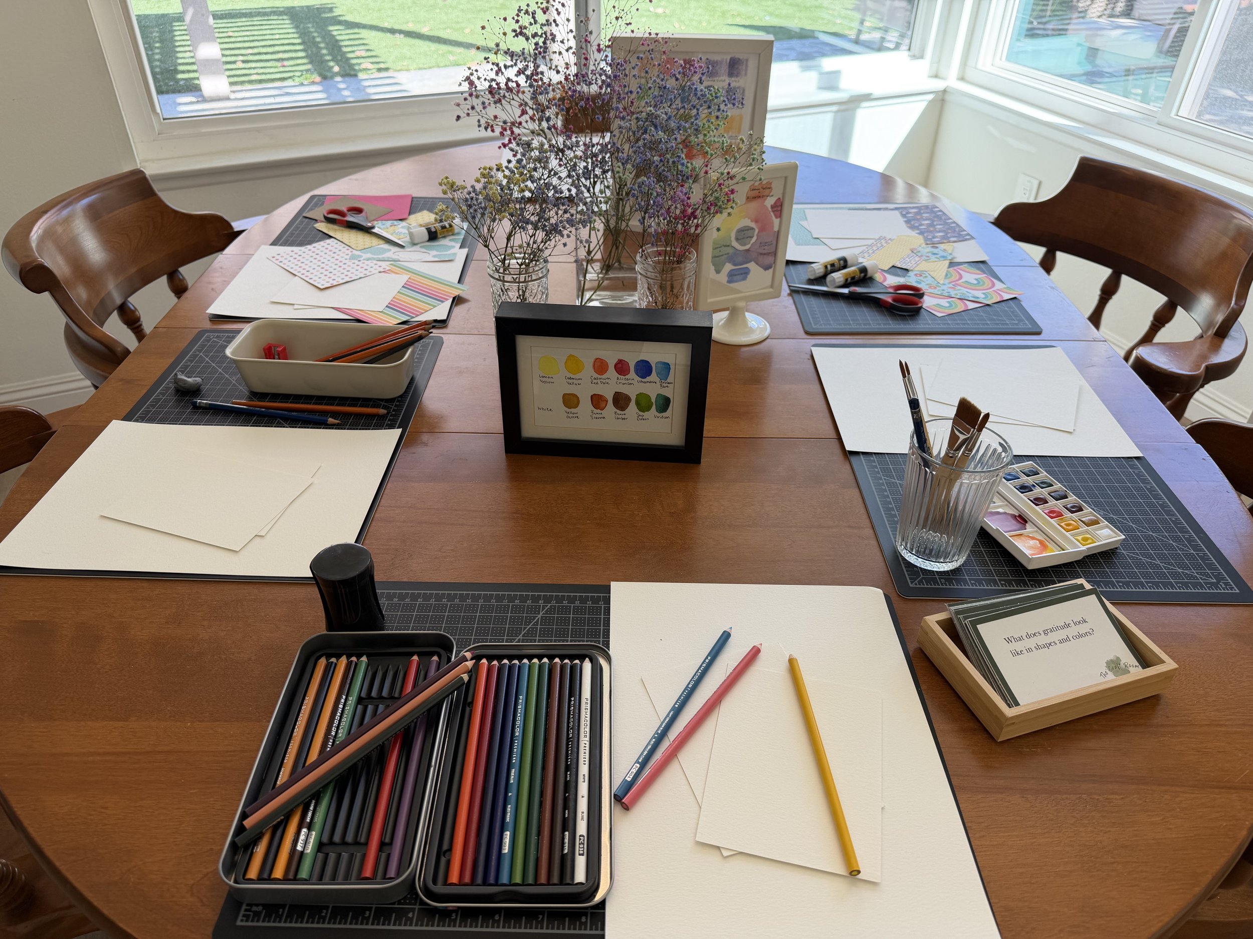 The Craft Room - Four Signature Mediums colored pencil watercolor charcoal collage