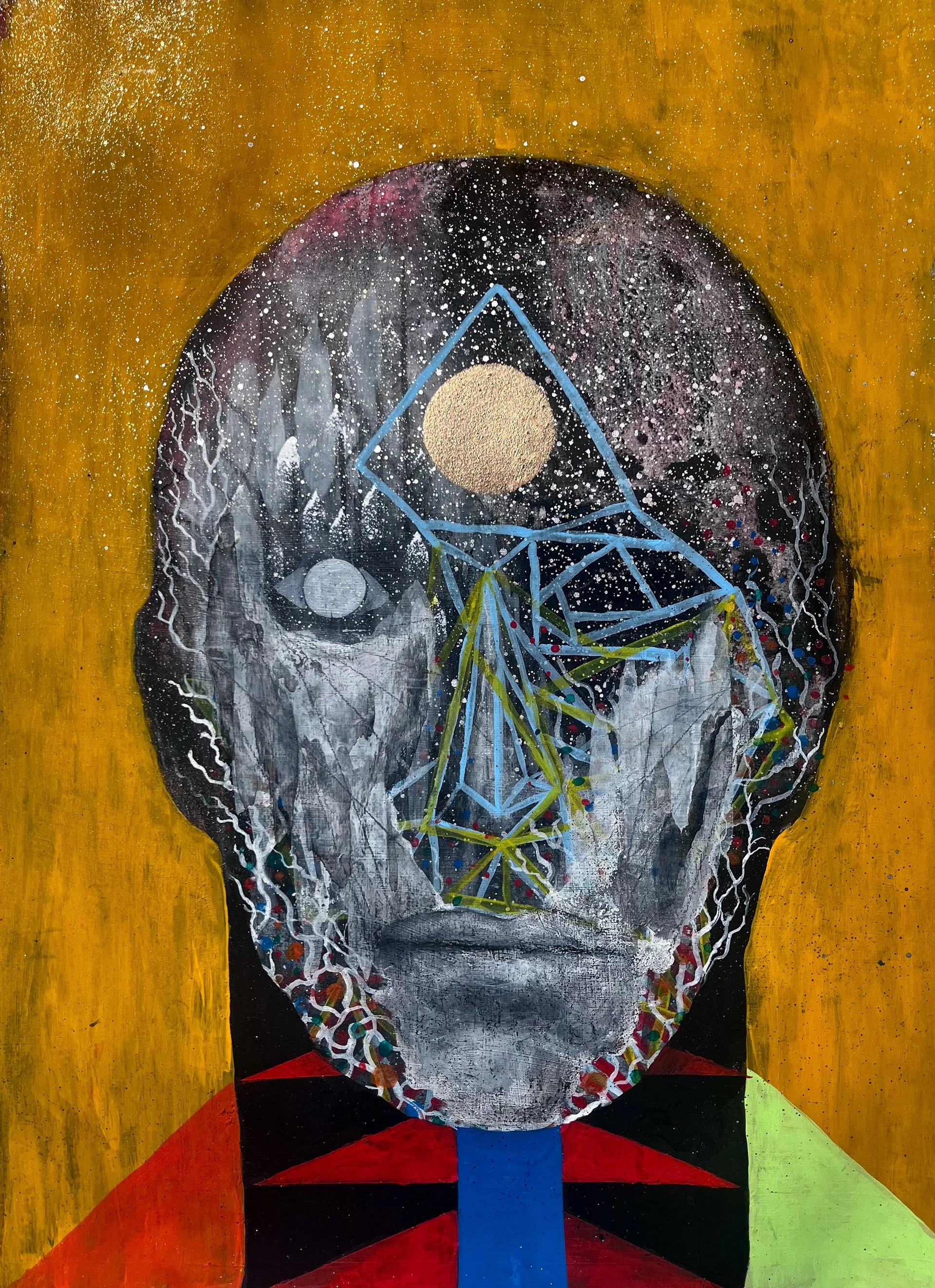 Weather Systems - 2025  "Charcol, Graphite Flashe, Acrylic and Spray Paint on Paper"	22x30	