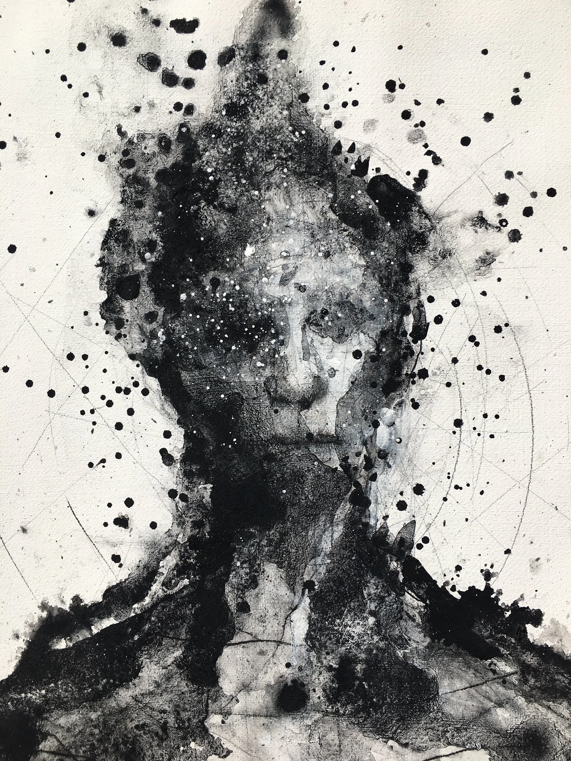To Gaze Upon the Event Horizon	- 2020	Charcoal, Graphite, and gesso on Paper	22x30