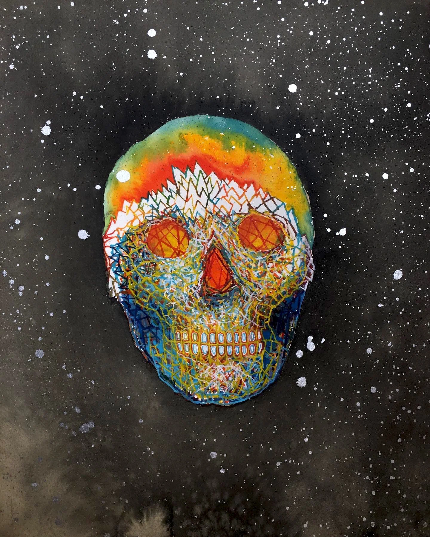 Cosmonaut 2 - 2023  Watercolor	  16x20	