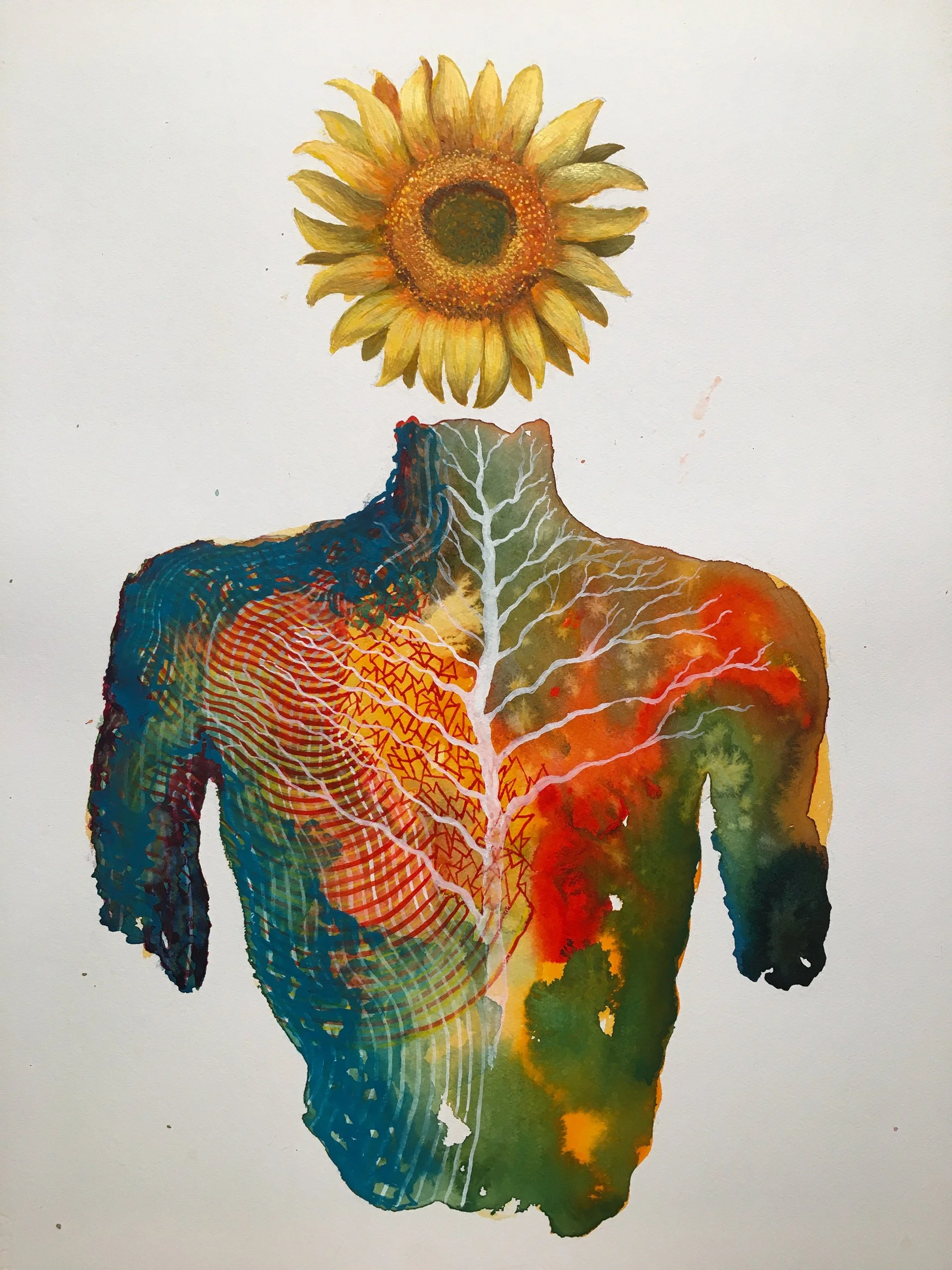 Patchwork Circuitry	Figures		2022	watercolor	22x30