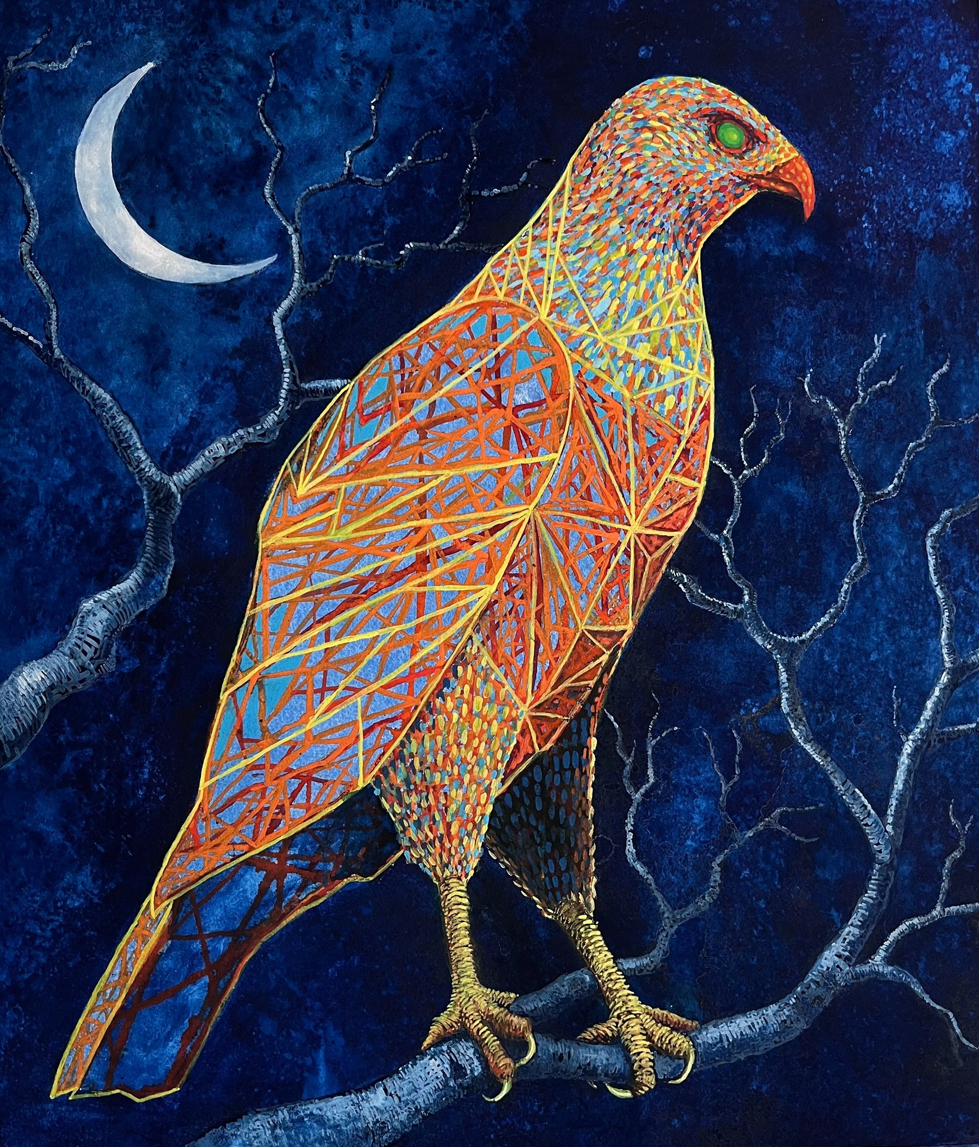 The Guardian - 2023  watercolor	22x30	For Sale