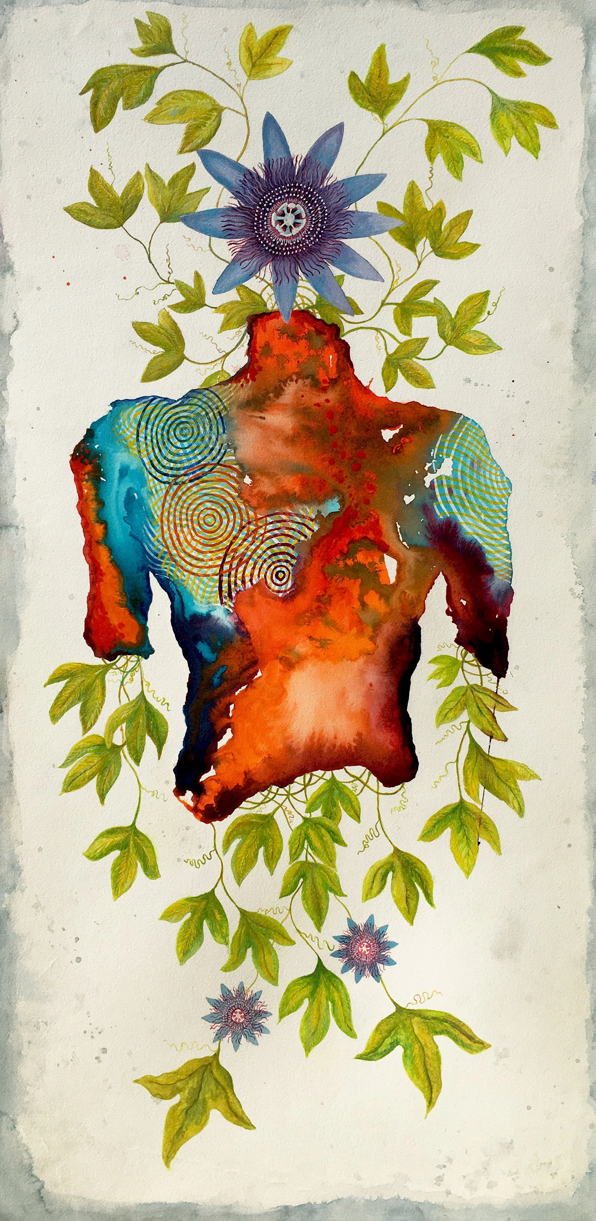 Patchwork Circuitry 5 - In Bloom	- 2022	watercolor	24x48	SOLD