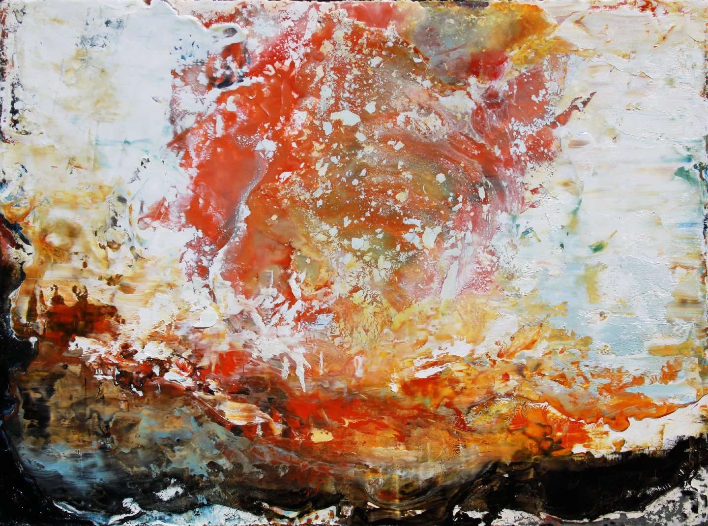 As The Sky Opened - 2016  22x30
Oil and Beeswax on Panel 