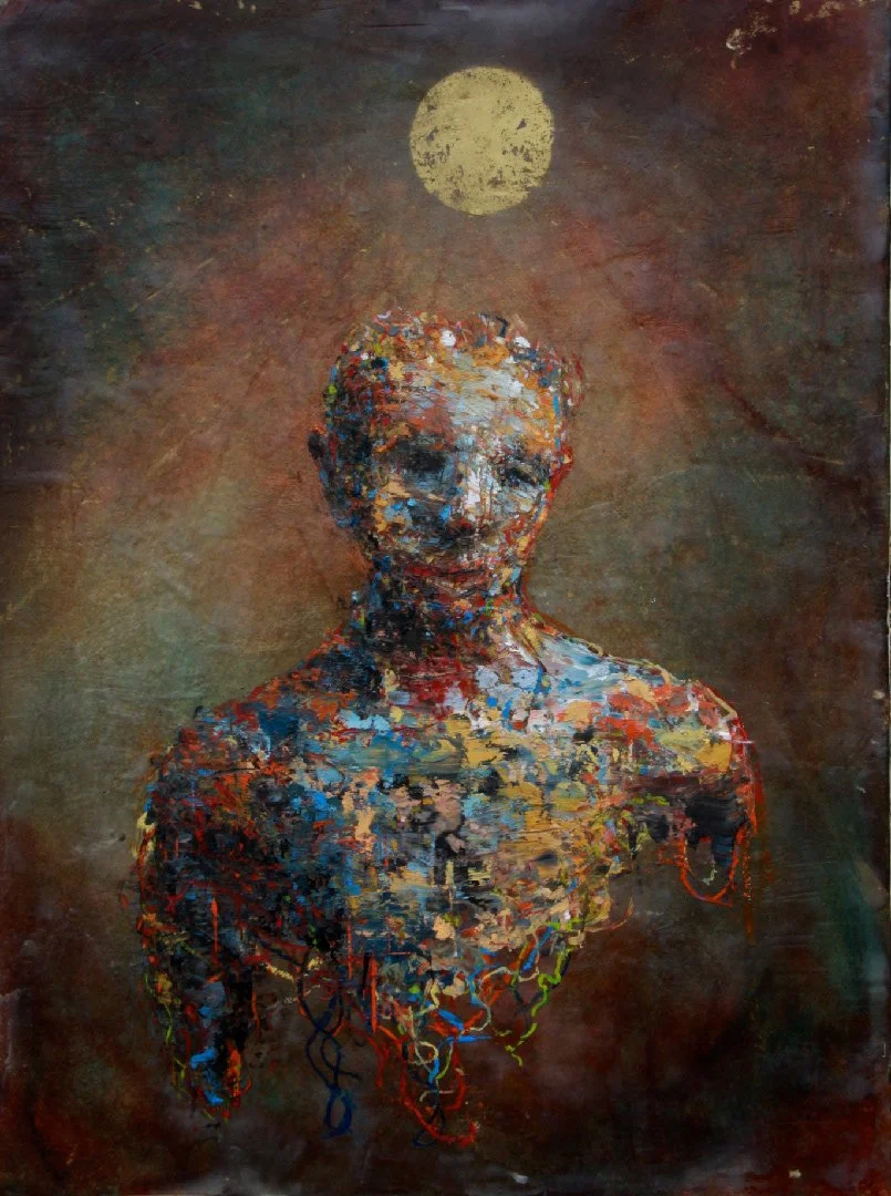 Amphora - 2016.  24x32.  Oil and Mixed Media on Panel SOLD

