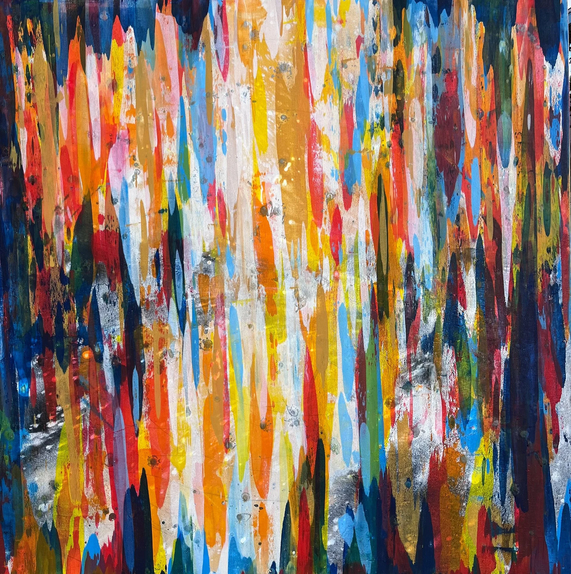 Spirit World	- 2025	"Flashe, Charcoal
on Canvas"	48x48