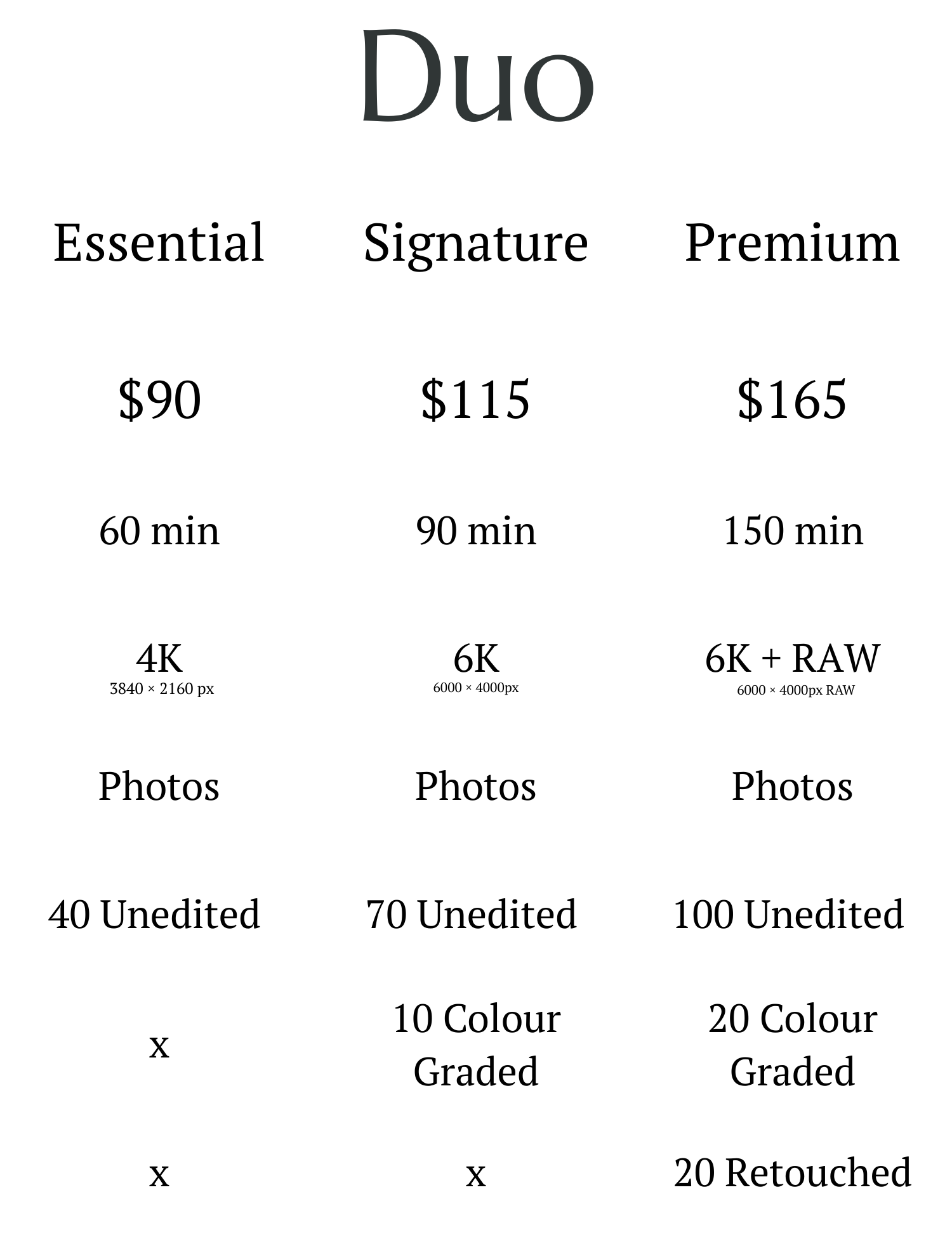 Blank crossword puzzle grid titled 'Duo' with no words filled in.