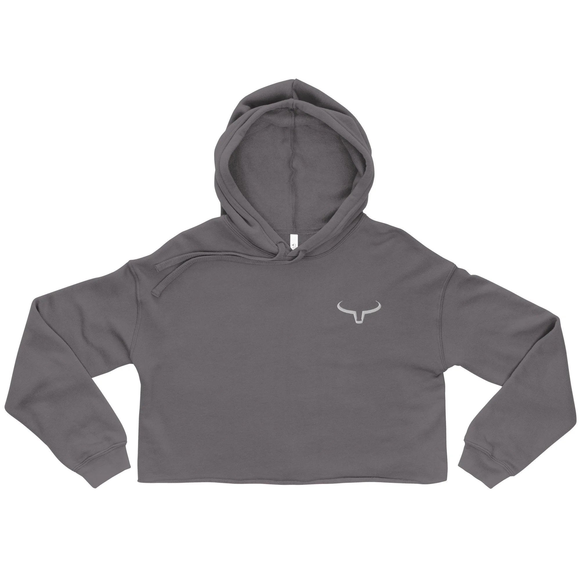 Women's Crop Hoodie - SteelHorn Clothing Logo