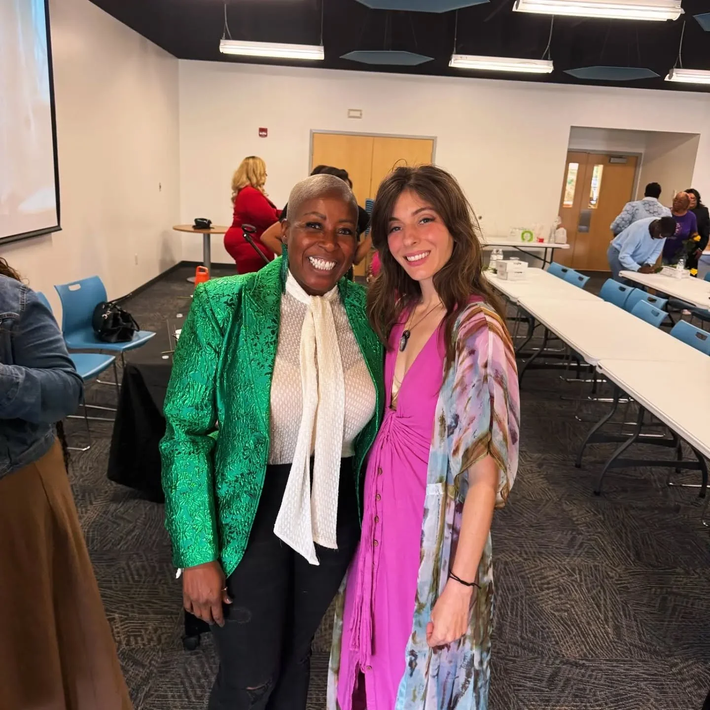 Always good to see Ramona who is truly such a warm, intelligent spirit and Delisa who is just as lovely and stunning. It was amazing to hear the stories shared at the National Coalition of 100 Black Women event today. So many influential women who me