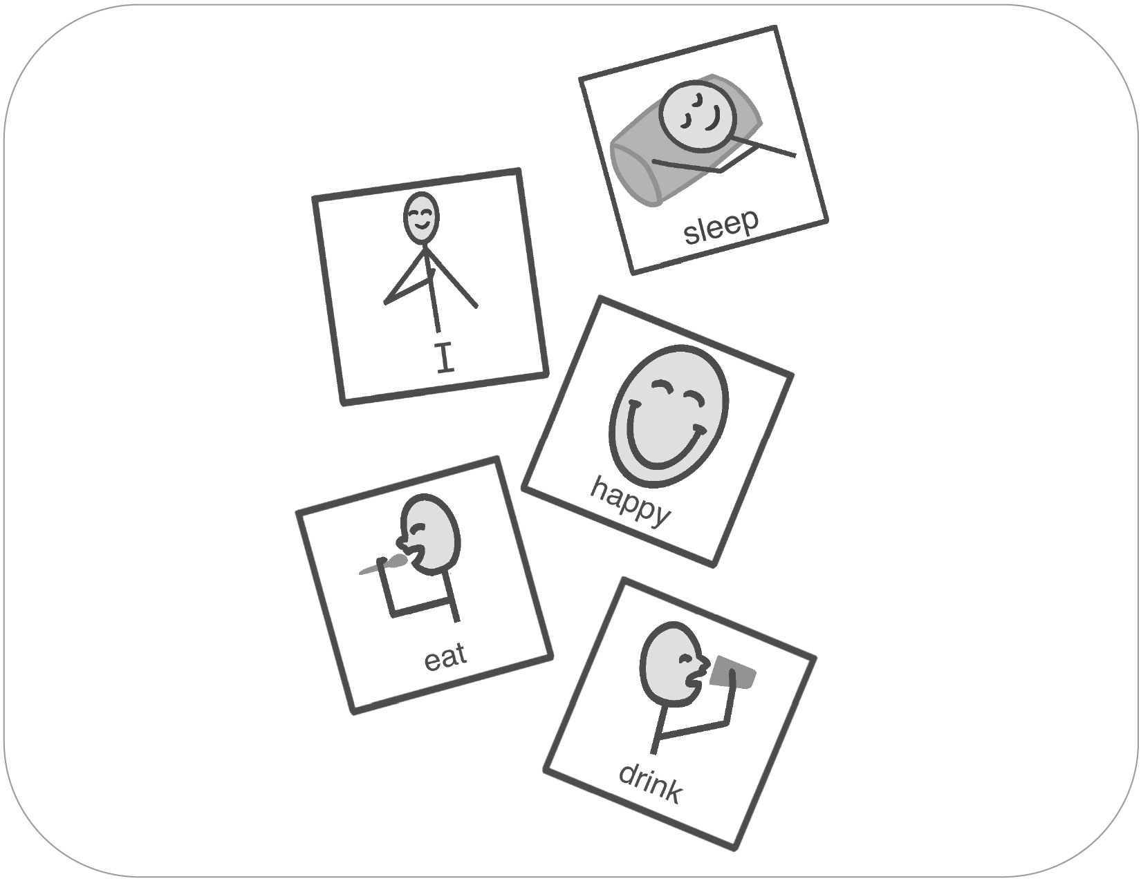 AAC Cards (Grayscale)