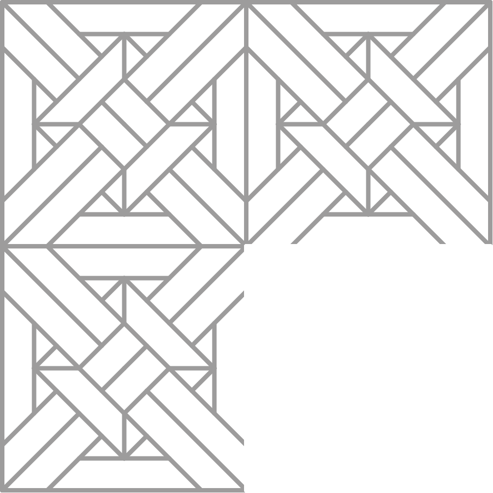 Lámina de rompecabezas con patrón de líneas grises en forma de laberinto.