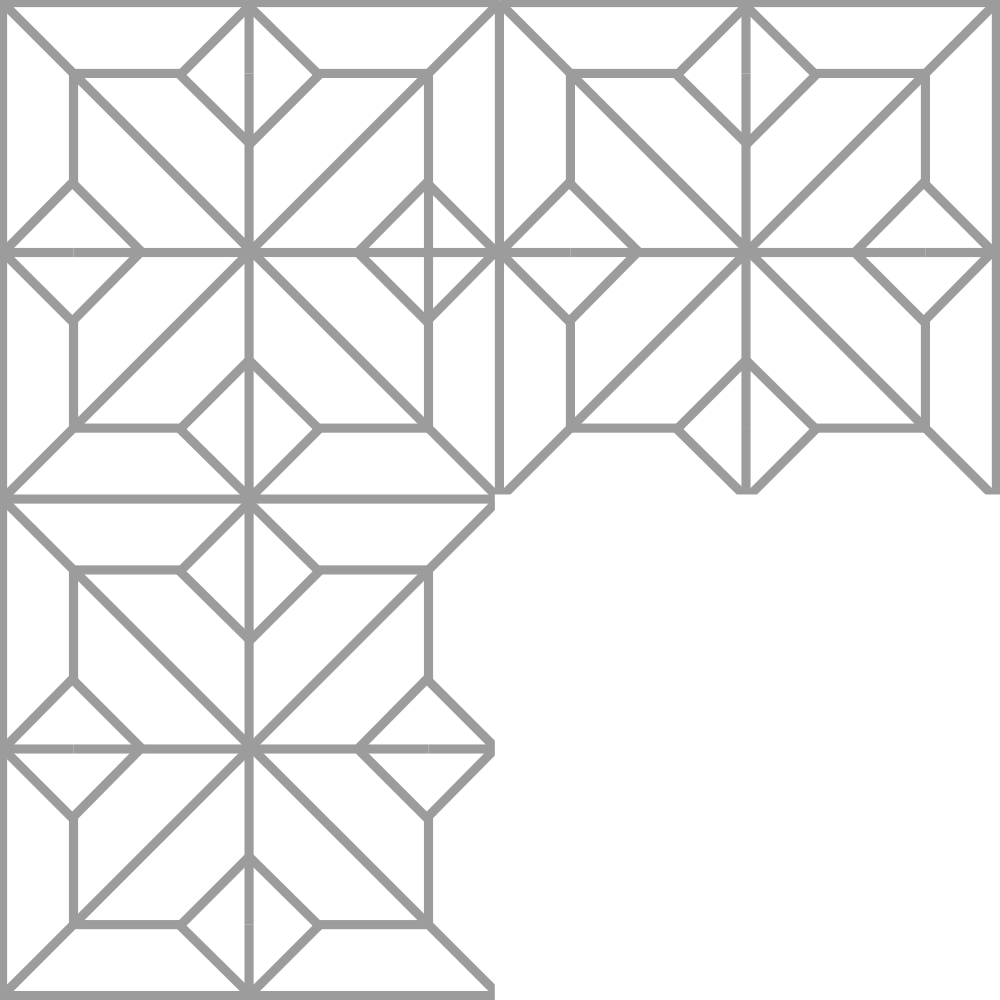 Dibujo de paneles de parquet de Versalles.