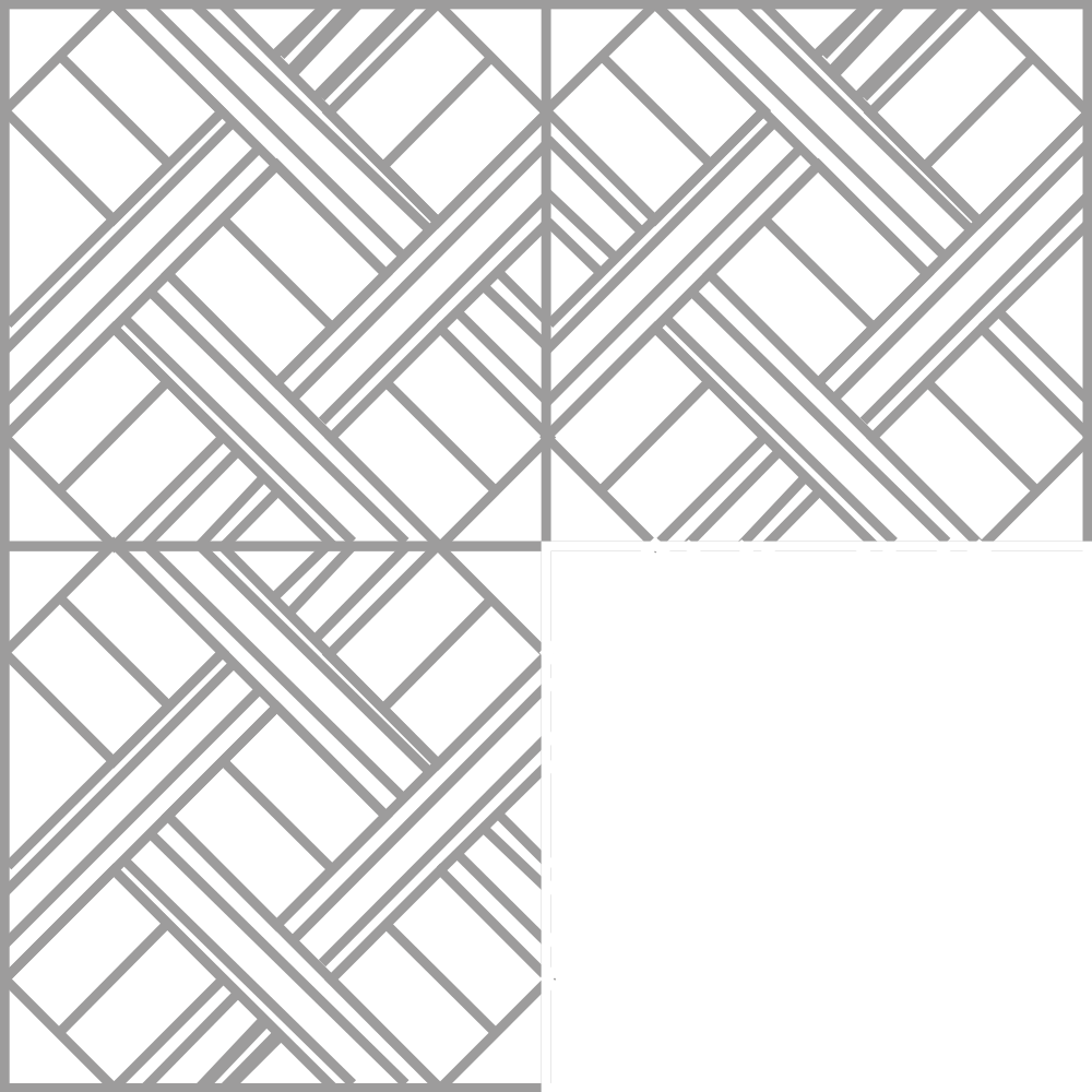 Dibujo de paneles de parquet de Versalles.