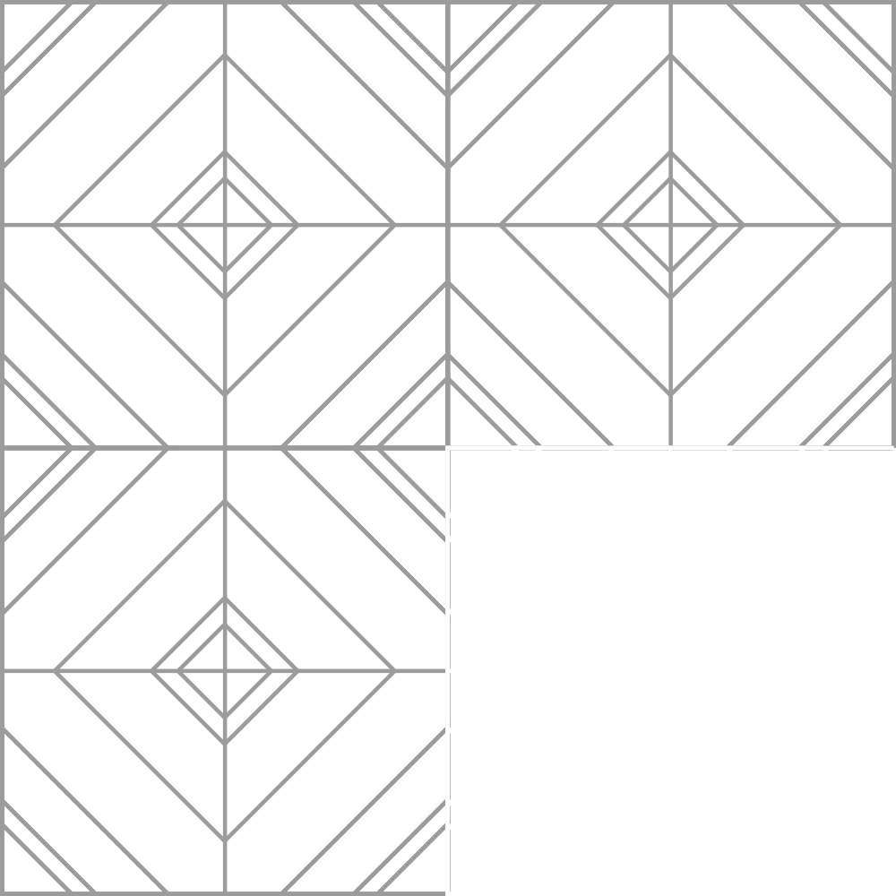 Dibujo de paneles de parquet de Versalles.