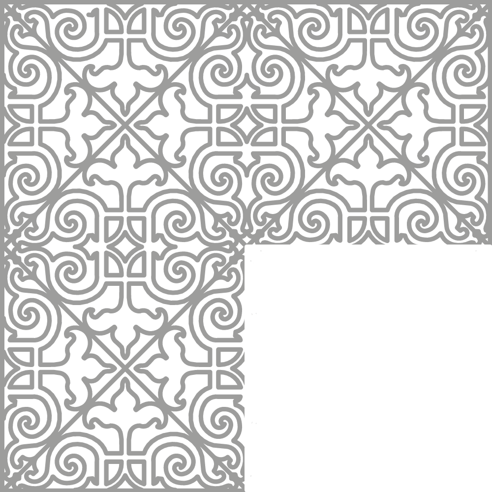 Dibujo de paneles de parquet de Versalles.