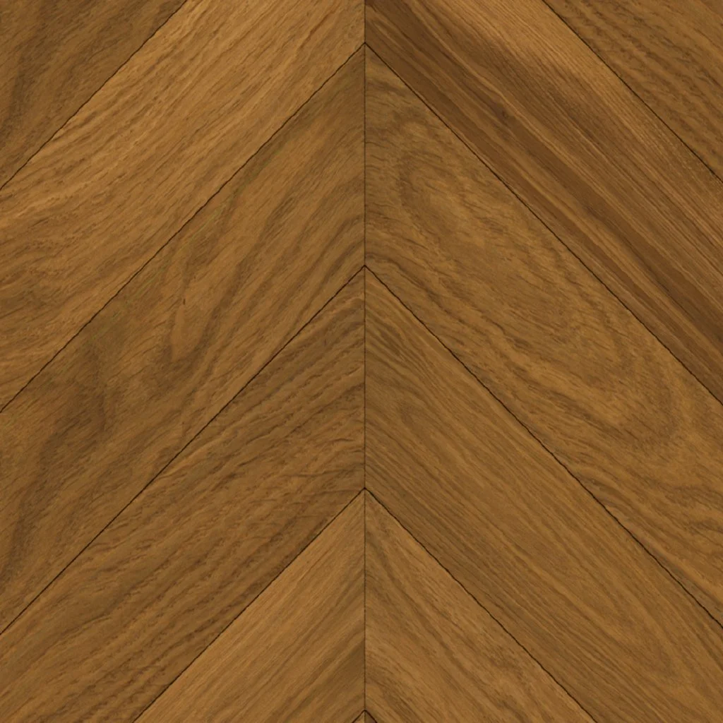 Suelo de madera en patrón de espiga