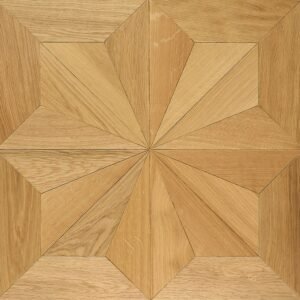 Patrón de madera en forma de estrella de ocho puntas