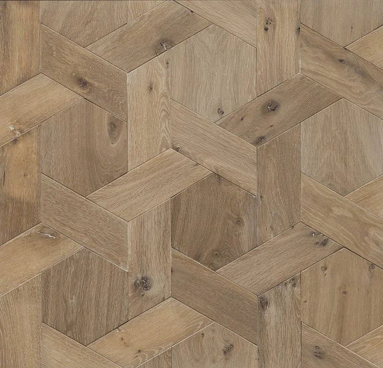 Patrón de piso de madera en forma de espiga