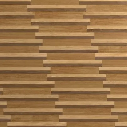 Revestimiento de pared de madera con patrón entrelazado