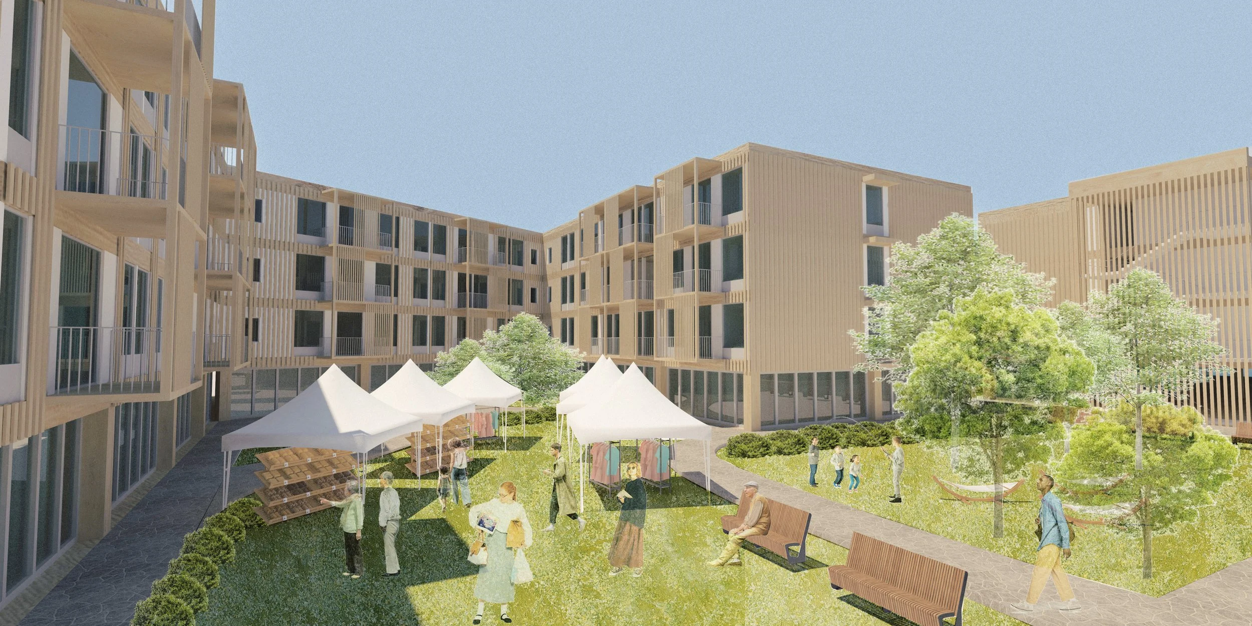 Perspective of Community Courtyard