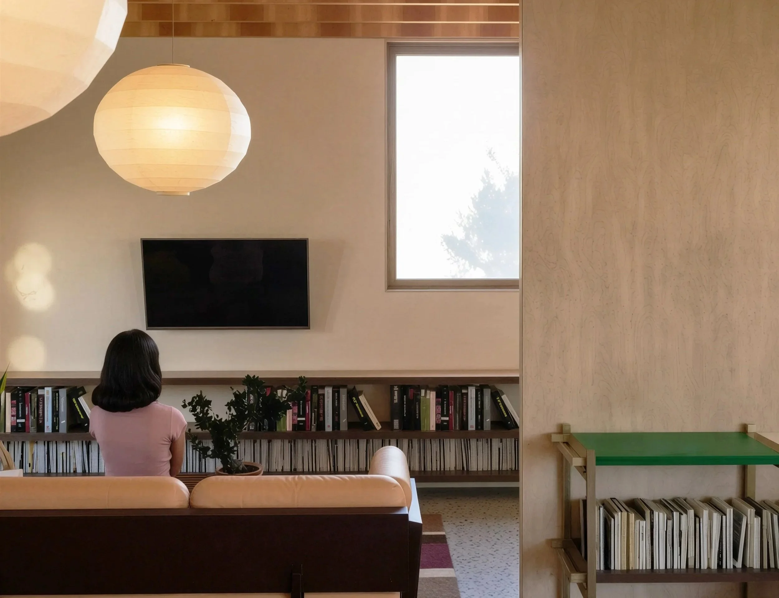 Contemporary Scandinavian ADU. Herman Miller, Hay, and Artel furniture. Natural light. Breeze Block. Colorful Minimalist