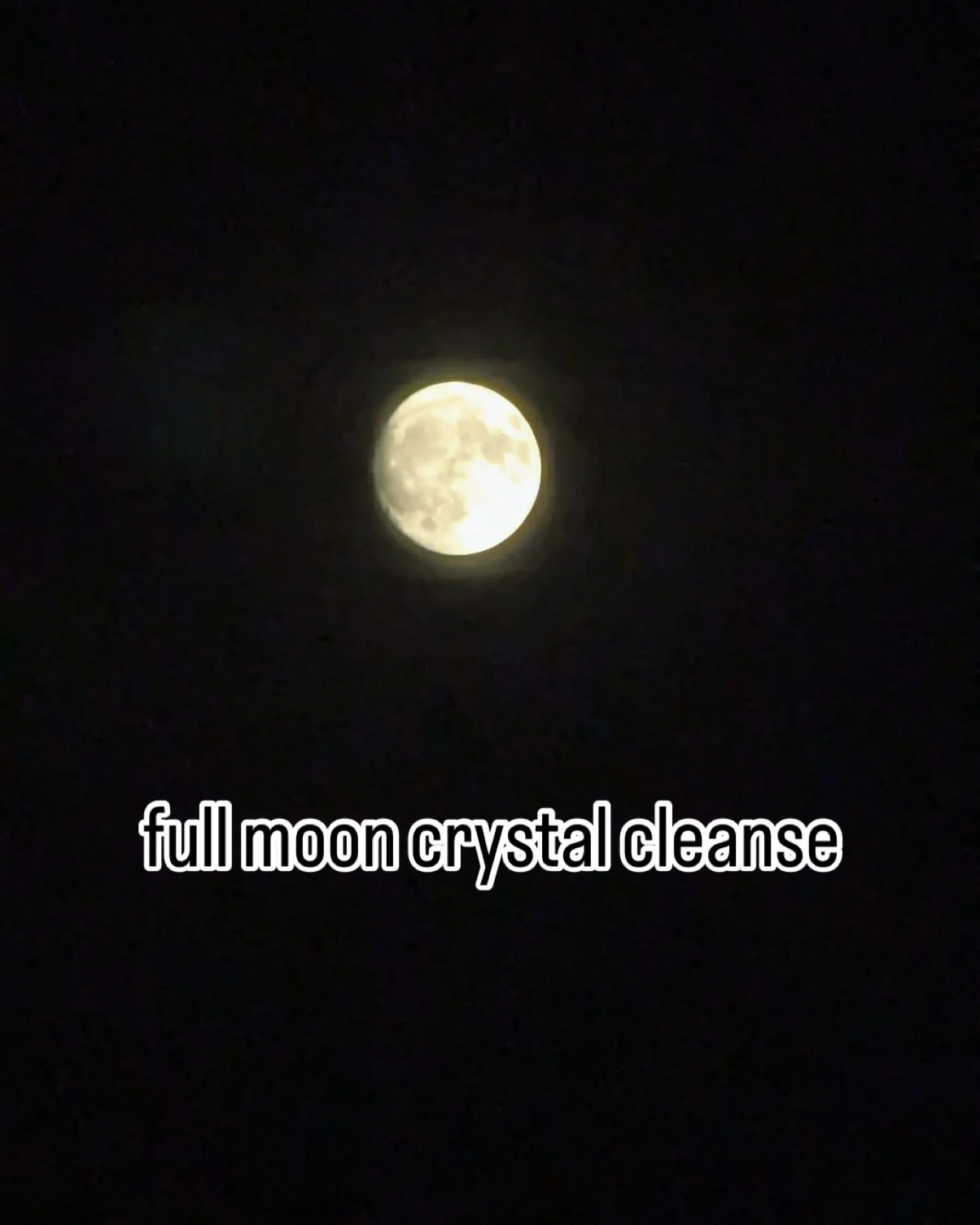 Full Moon Crystal Cleanse