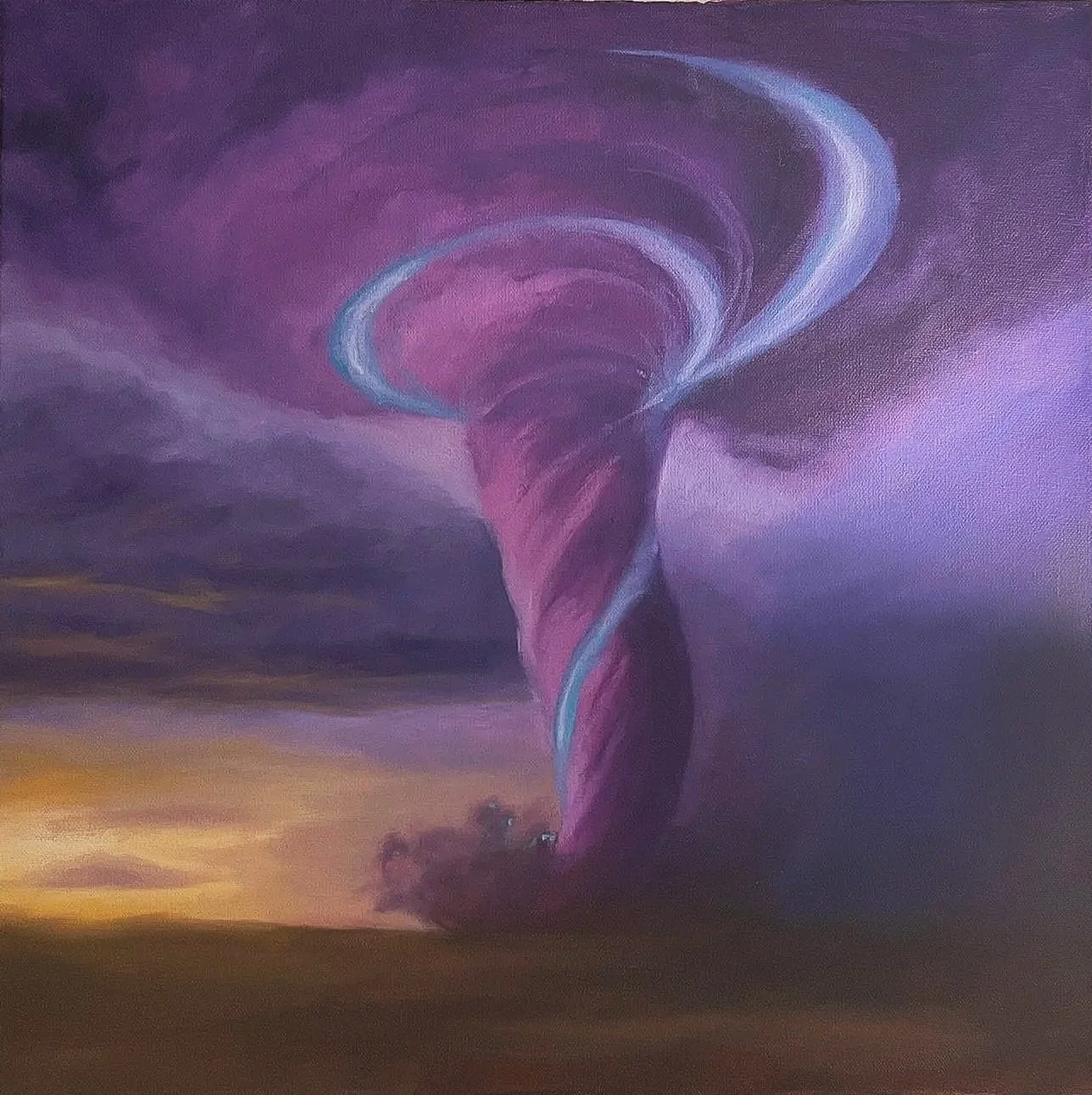 Plot Twist - 50cm  x 50cm Canvas