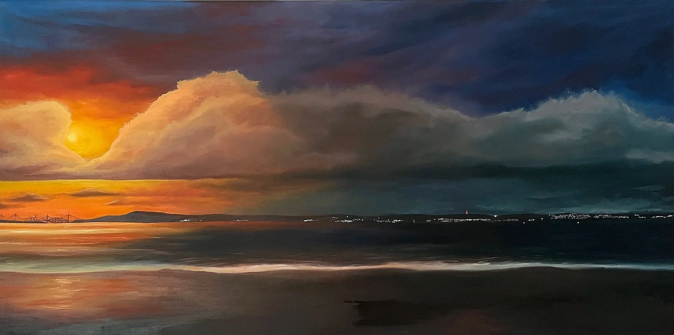 The Firth At Christmas - 100cm x 50cm Canvas