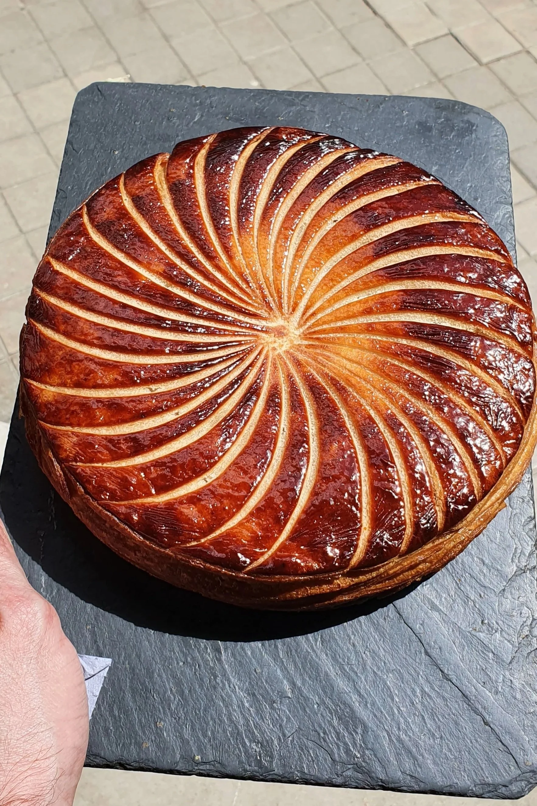 Gallette des rois de hojaldre invertido