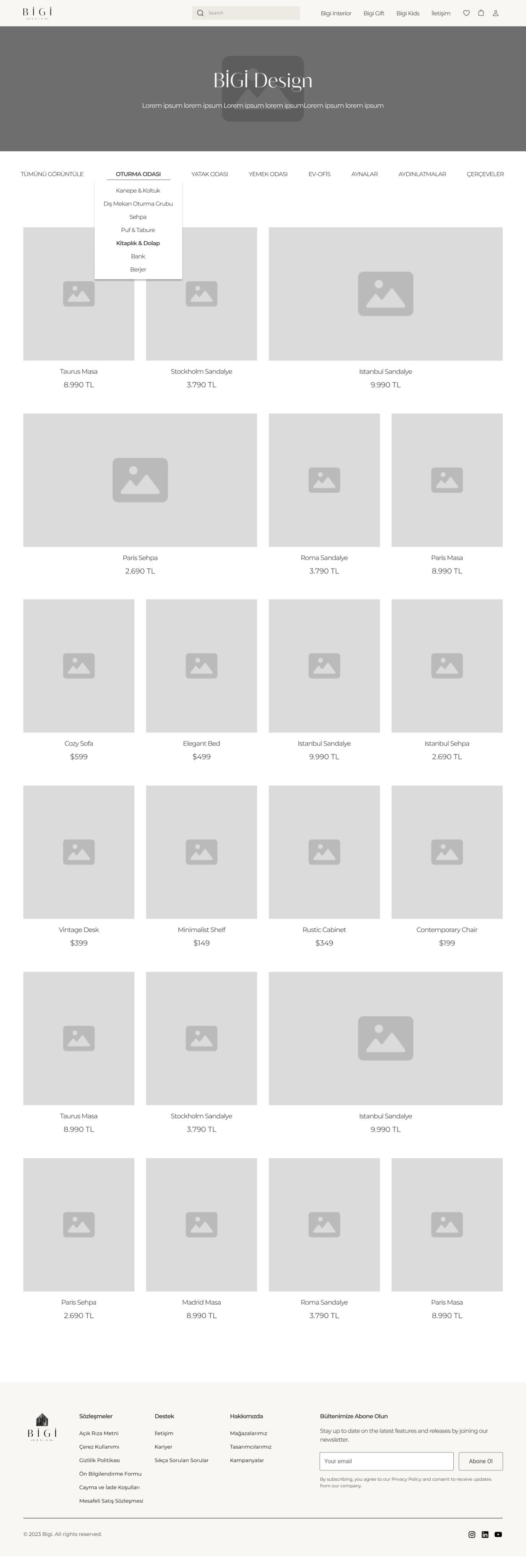 Product Listing Page