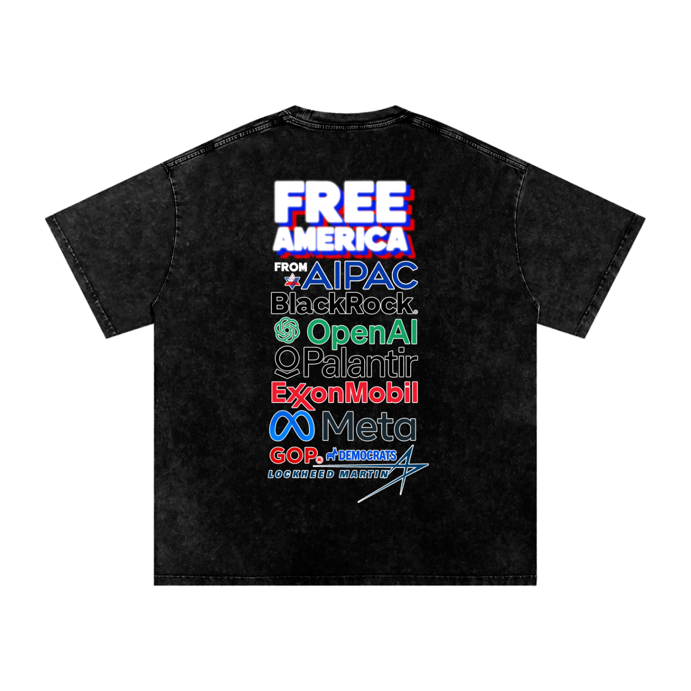 Free America Washed Tee