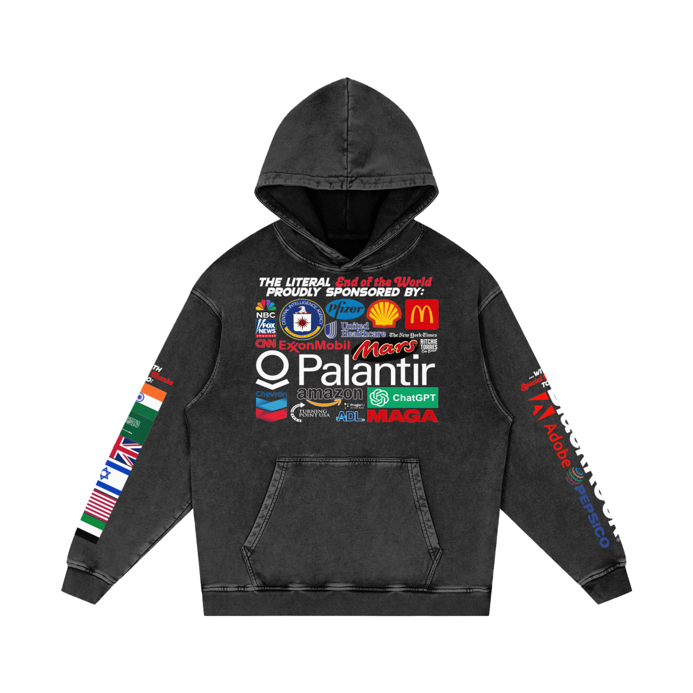 End of the World Sponsors Washed Hoodie