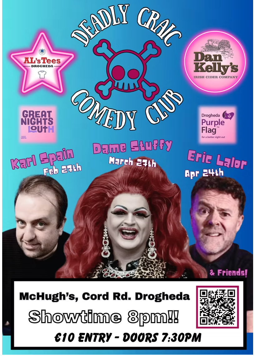 Deadly Craic Comedy Club 🎤 | Sound town Drogheda